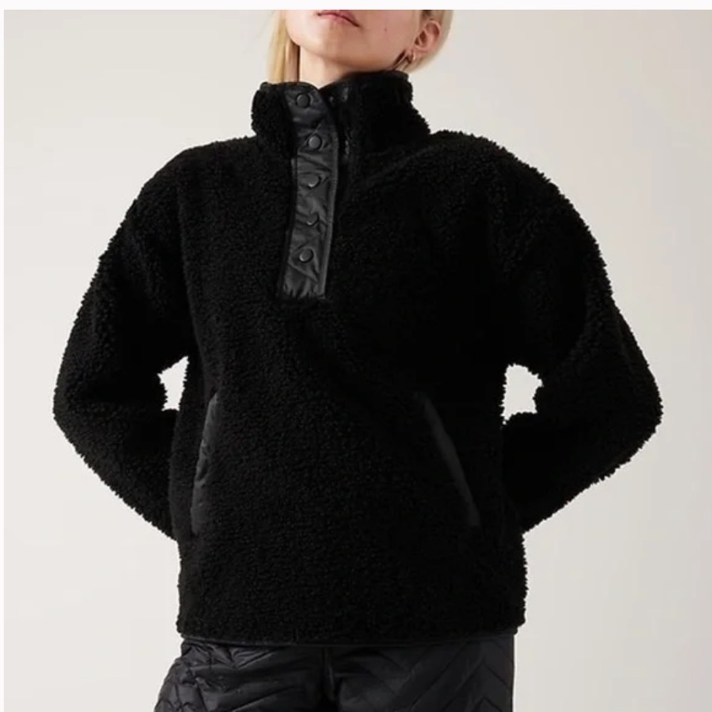 🖤NWT🖤 Athleta Cozy Sherpa Snap jacket